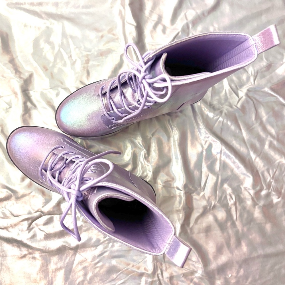 ✨ YRU metallic platform boots 6 - Picture 6 of 12